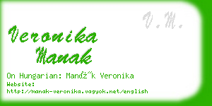 veronika manak business card